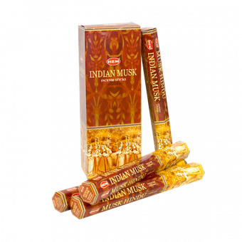 Индийский мускус благовония, Хем, 20шт.в уп. Indian musk Hem.